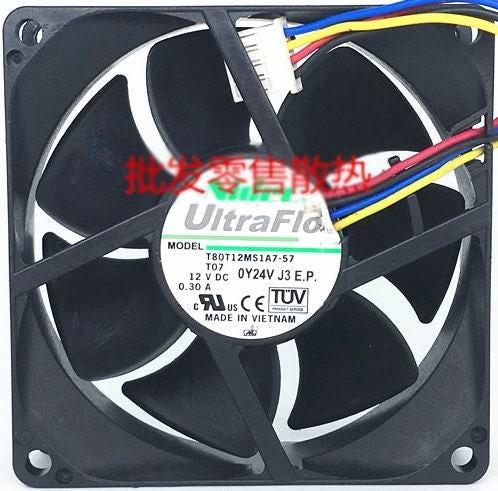 Nidec T80T12MS1A7-57 12V 0.30A 4wires cooling fan Nidec T80T12MS1A7-57 12V 0.30A 4wires cooling fan